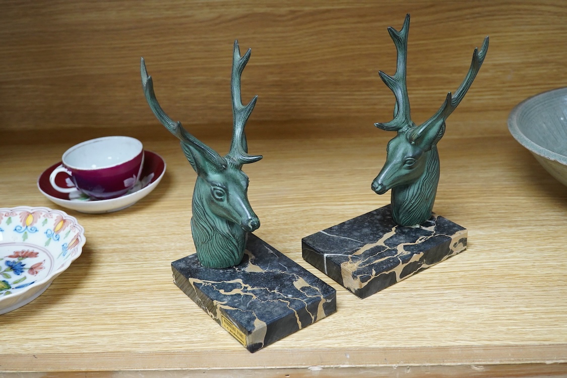 A Beswick model of an elephant and a Staffordshire jug, c.1840, largest 34cm wide